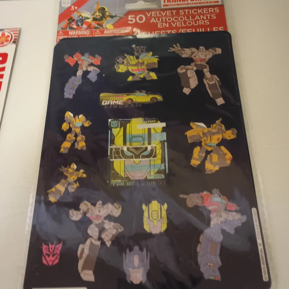 4 pieces Transformers Fold & Go Picture Toy Set Stickers Tattoos